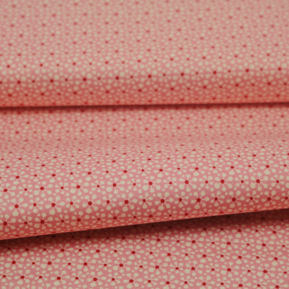 Baumwollstoff / Druckstoff Tilda Pollen Pink Spring Diaries